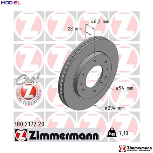 Brake disc 380 2172 for - 2x,
