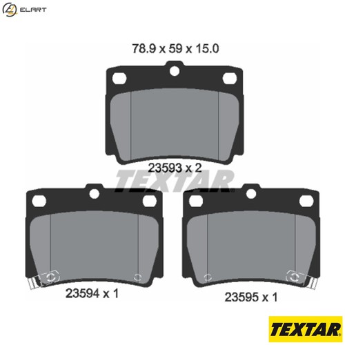 Brake pad set - disc,
