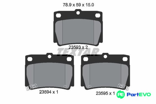 Textar disc brake - brake, pad