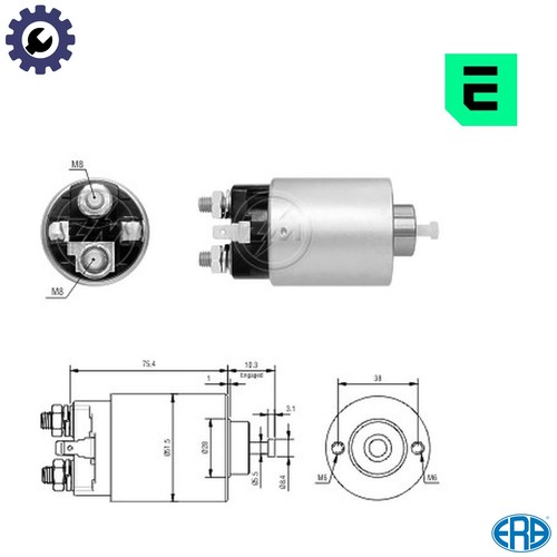 Solenoid switch starter zm6698 - switch,