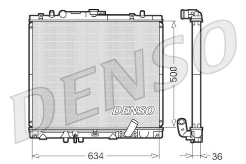 Aluminium radiator denso fits - aluminium,