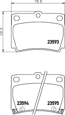 Brake pads 8db - 8db, 355