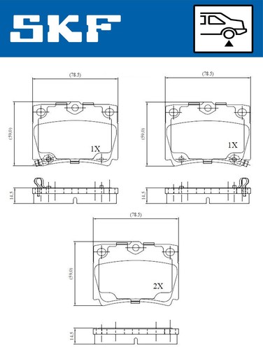 Brake pad set for - pad,