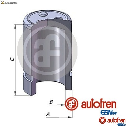 Piston brake caliper d025384 - caliper,