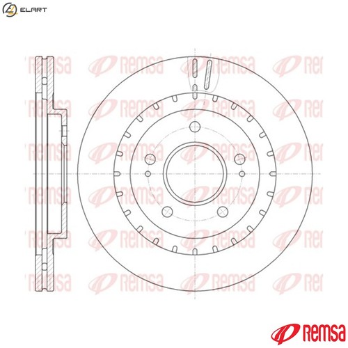 Brake disc 61137 for - brake, 61137.10