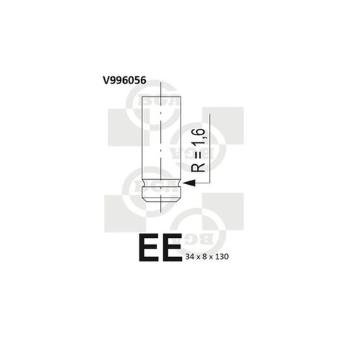 Engine exhaust valve - exhaust, fits